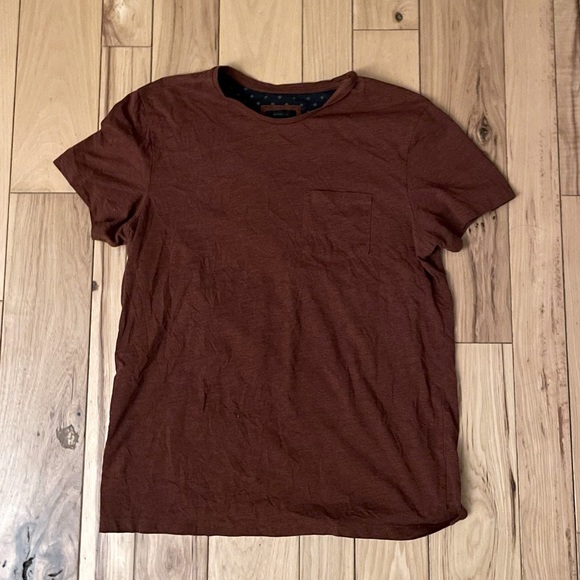 Rw&co. Short Sleeve Tees Shirt Chest Pocket | Brown - Picture 2 of 5